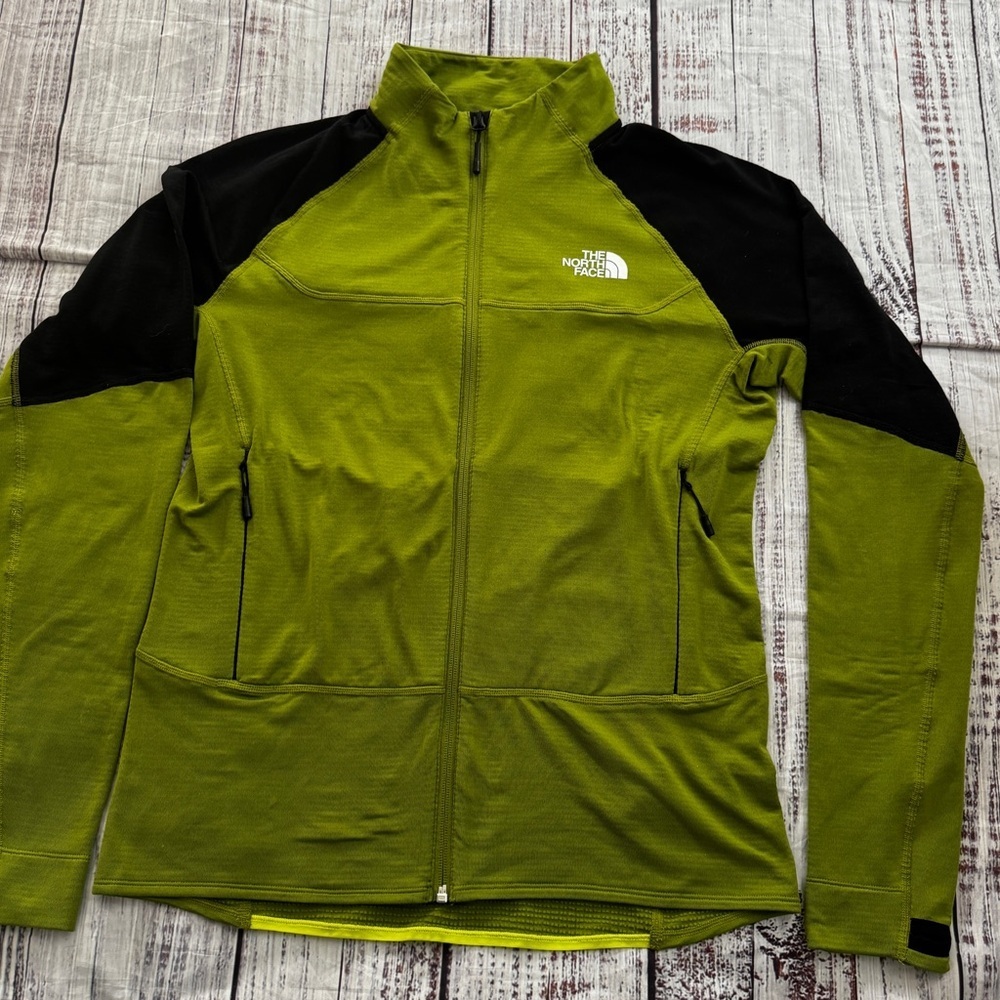 The North Face Bolt Polartec Jacket Green Black Mens M NWOT - Picture 2 of 8